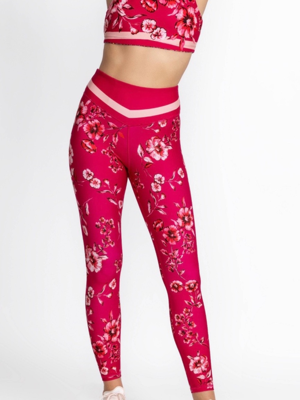 Johnny was bee active v yoke legging misty fall floral